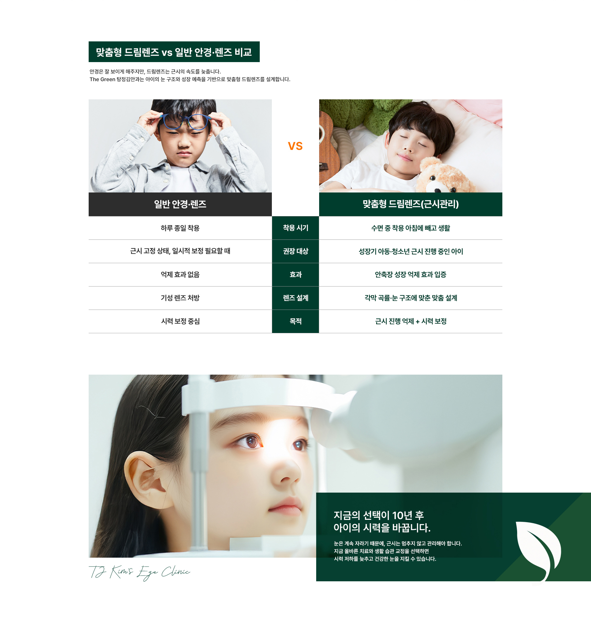 더그린 근시관리 특화